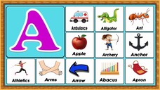 Words From A｜Vocabulary Words｜Early Childhood Education｜ABC Flashcards