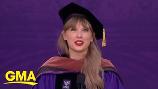 'Never be ashamed of trying': Taylor Swift tells Class of 2022 in commencement speech l GMA