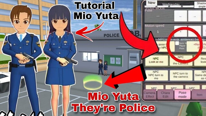 تعليمي ميو يوتا شرطيين Tutorial how to make Mio Yuta to become Police in SAKURA SCHOOL SIMULATOR