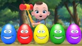 Baby 5 Color Eggs Song! Twinkle Little Star Nursery Rhymes Baby & Kids Songs