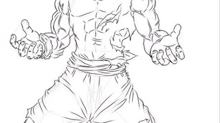 menggambar son goku