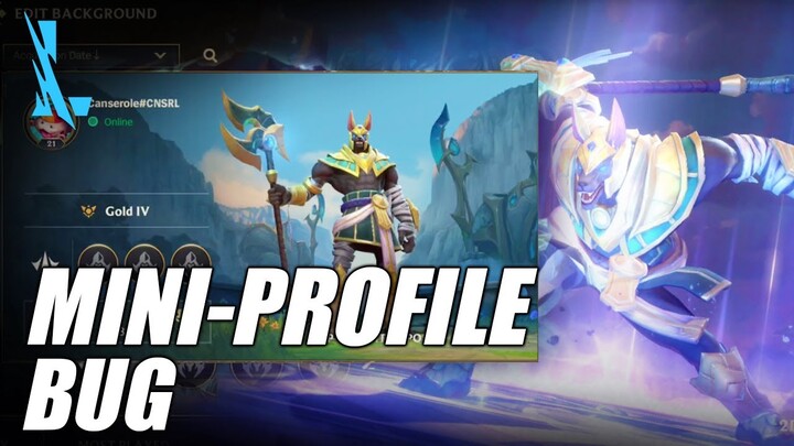 Mini-Profile Bug | Wild Rift