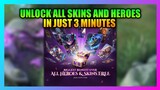 How To Unlock All Skins and Heroes in Mobile Legends | Upcoming Event in Mobile Legends