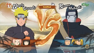 Naruto Sakura Hinata Team vs Kisame Hidan Deidara Akatsuki Team