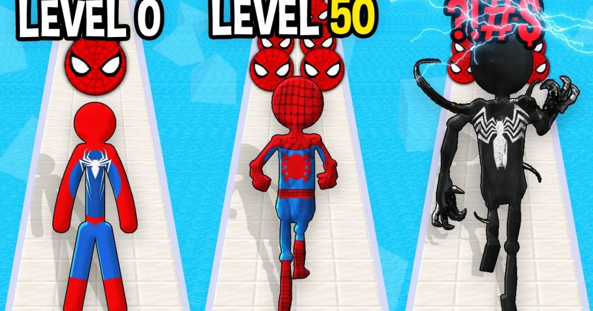 Monster School: StickMan Spider-Man GamePlay Mobile Game Runner Max Level  LVL - Minecraft Animation - Bilibili