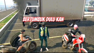 HAHA NGAKAK EDITIS BERANTEMIN TUKANG OJEK - GTA V MOMENT