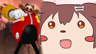 Korone is so happy to see Dr. Eggman!