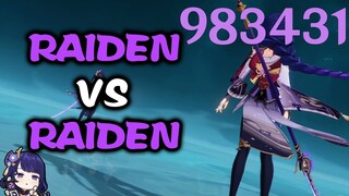 WHO Is The Greatest? Raiden Ei VS Raiden Shogun! | Raiden DPS Showcase | Genshin Impact