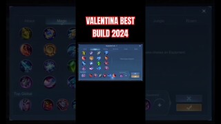 Valentina Best Build 2024 (Part 2) #shorts #mlbb