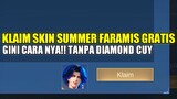 KLAIM SKIN SUMMER FARAMIS GRATIS! Cara mendapatkan skin faramis summer gratis - Mobile Legends