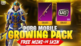 NEW GROWING PACK PUBG MOBILE | 300 UC FREE GUN SKIN | GROWING PACK EVENT PUBG MOBILE