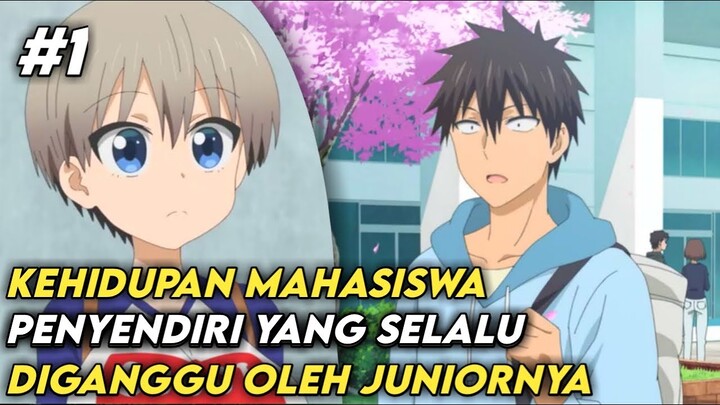 Mahasiswa Penyendiri Yg Selalu Diganggu Juniornya | Alur Cerita Anime Uzaki chan wa Asobitai #Part 1