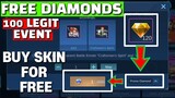 Oh! FREE DIAMONDS EVENT | HOW TO BUY SKINS/ITEMS FOR FREE | 1 DIAMOND COST ONLY | MLBB