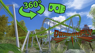 🎢DragonFly ROLLER COASTER 360° - วิดีโอ VR