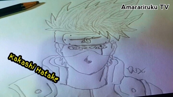 Hatake Kakashi | Amarariruku TV | Drawing sketsa anime