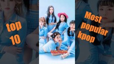 top 10 most popular k-pop group in the world