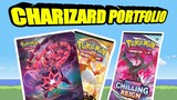 *CHARIZARD PORTFOLIO* Chilling Reign and Darkness Ablaze Pokemon Cards Opening