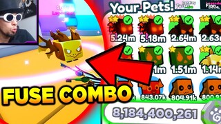 I Spent 8 BILLION and Got Rainbow Legendary + GREAT Fusing Combo for Golden Agony in Pet Simulator X