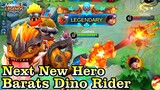 Next New Hero Barats Dino Rider Gameplay - Mobile Legends Bang Bang