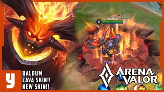 BALDUM: EMBERS (NEW SKIN) | S SKIN W/ SOUND | Arena of Valor | LiênQuânMobile | 傳說對決