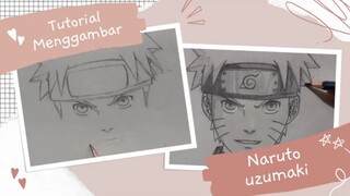 Tutorial Menggambar Naruto Uzumaki