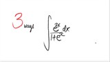 3 ways: exp integral e^(2x)/(1+e^x) dx