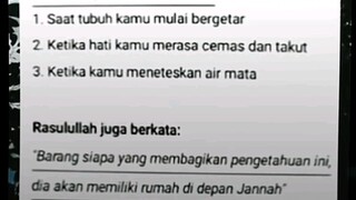 Rasulullah pernah berkata