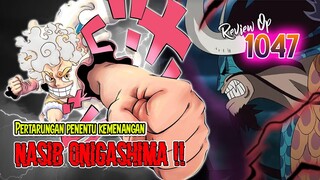 REVIEW OP 1047 - PUNCAK PERANG ONIGASHIMA MENUJU BABAK AKHIR!! KEJUTAN MUNCUL SETELAH KAIDO KALAH??!