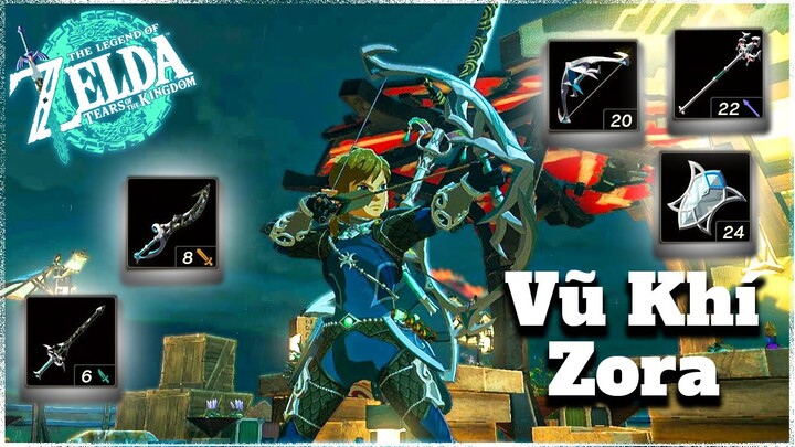 Zelda TOTK | Cách lấy Vũ Khí của Vương Quốc người cá ( Spoiler nặng )