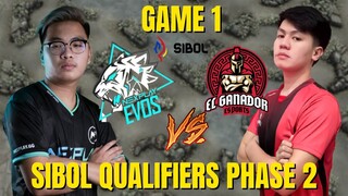 GAME 1 NEXPLAY EVOS VS EL GANADOR ESPORTS | SIBOL QUALIFIERS PHASE 2 MLBB