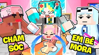 ''EM BÉ 1 TUỔI GẤU MORA'' NỔI KHÙNG KHI ĐƯỢC CHĂM SÓC BỞI CÁC ANH TRONG HERO Ở MINECRAFT