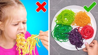 WOW! ĐỒ ĂN CẦU VỒNG 🌈 SNACK NGON VÀ THỦ THUẬT HỮU ÍCH CHO BỐ VÀ MẸ