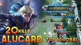 Non Stop Gank! 20 Kills Alucard [ Top 1 Global Alucard ] - Mobile Legends
