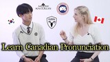 Korean Teen Learns Canadian Pronunciation For The First Time!!