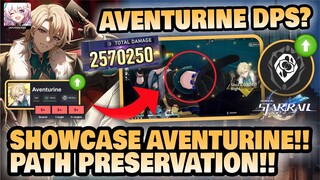 AVENTURINE DPS??! Showcase Aventurine SU Path Preservaton!! 🤔 | Honkai: Star Rail