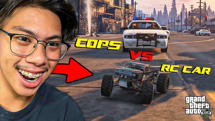 GTA V - Cops vs Rc car intense chase...