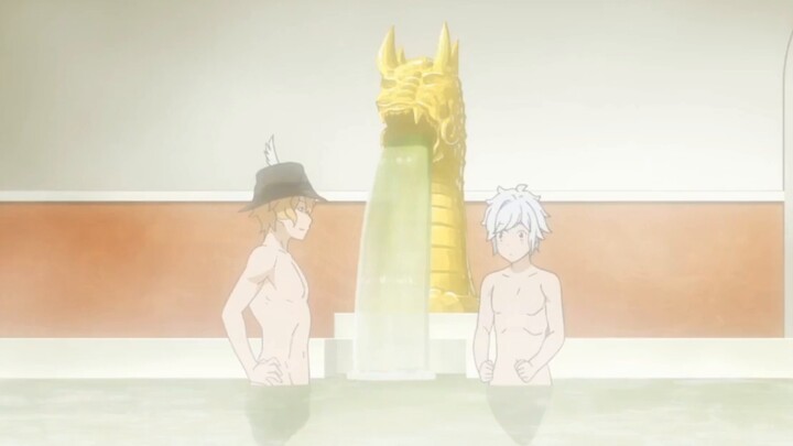 "The natural hot spring in Orario is actually the Saint's soup stock. Bell thought it tasted delicio