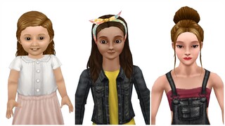 female hair collection | sims freeplay
