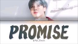 Jimin _promise_park Jimin _song promise_BTS
