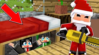 Escape From EVIL SANTA CLAUS in Minecraft!