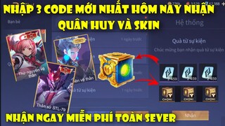 GiftCode Liên Quân | Nhập Full 3 Code Liên Quân Mới Nhất Nhận Trang Phục SSS+ Và Quân Huy Toàn Sever