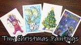 Chill with NiXiE | Tiny Christmas Watercolor Paintings