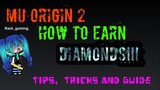 MU ORIGIN 2: HOW TO EARN DIAMONDS IN GAME :)