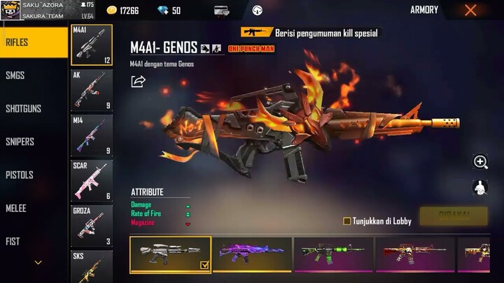 CONFIG SENJATA FREE FIRE TERBARU
