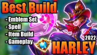 HARLEY BEST BUILD 2022 | TOP 1 GLOBAL HARLEY BUILD | HARLEY - MOBILE LEGENDS | MLBB