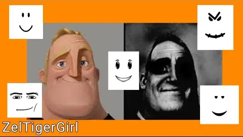 Mr. Incredible becoming uncanny but in Roblox Faces