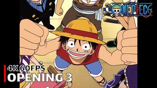 One Piece - Opening 3 【Hikari E】 4K 60FPS Creditless | CC