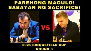 KABILAAN ANG BIGAY NG PIYESA! GULO NILA! Sinquefield Cup 2021 Mamedyarov VS Rapport Round 3