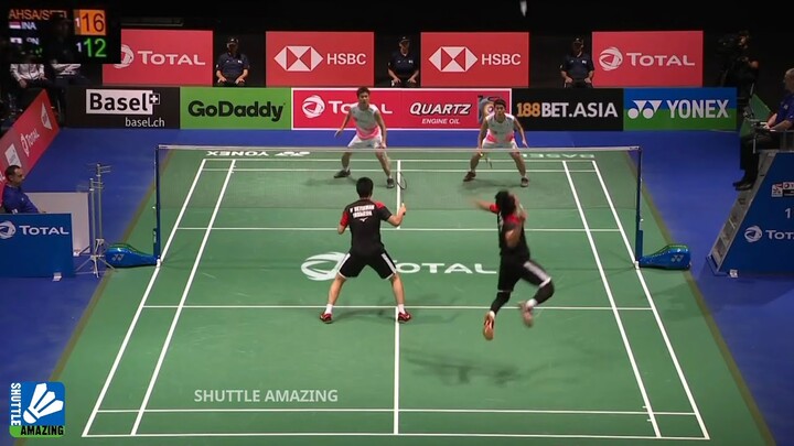 Ahsan Hendra 3rd World Champion | Mohammad Ahsan/ Hendra Setiawan vs Takuro Hoki/ Yugo Kobayashi