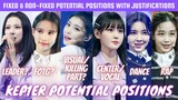 Kep1er Potential Positions (Vocal-Dance-Rap-Leader-Visual-FOTG-Center-KillingPart) w/ justifications